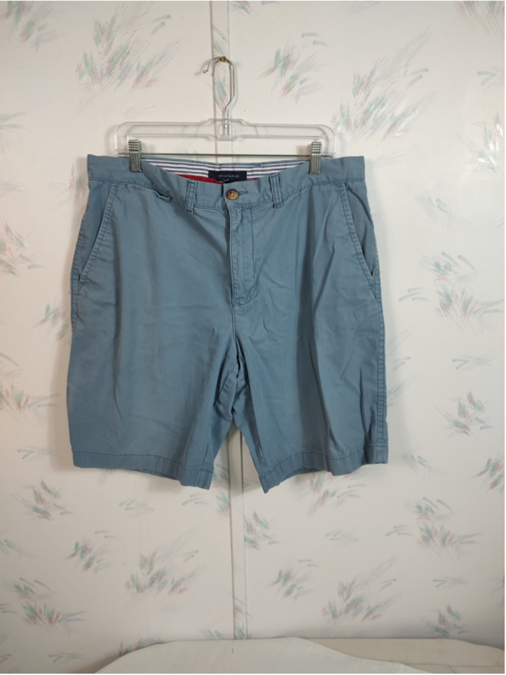 Men's Tommy Hilfiger Flat Front Shorts, Size 36, Blue